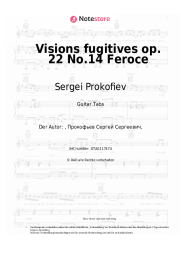 undefined Sergei Prokofiev - Visions fugitives op. 22 No.14 Feroce