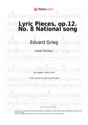 undefined Edvard Grieg - Lyric Pieces, op.12. No. 8 National song