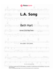 undefined Beth Hart - L.A. Song