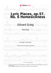 undefined Edvard Grieg - Lyric Pieces, op.57. No. 6 Homesickness