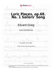 undefined Edvard Grieg - Lyric Pieces, op.68. No. 1 Sailors' Song