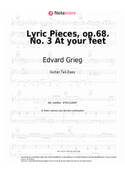 undefined Edvard Grieg - Lyric Pieces, op.68. No. 3 At your feet