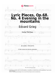 undefined Edvard Grieg - Lyric Pieces, Op.68. No. 4 Evening in the mountains