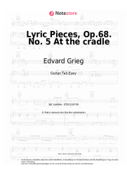 undefined Edvard Grieg - Lyric Pieces, Op.68. No. 5 At the cradle