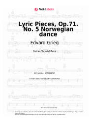 undefined Edvard Grieg - Lyric Pieces, Op.71. No. 5 Norwegian dance