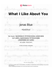 Noten, Akkorde Jonas Blue, Theresa Rex - What I Like About You