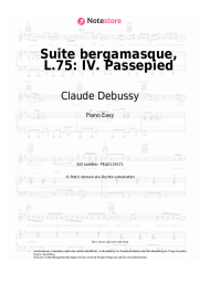 Noten, Akkorde Claude Debussy - Suite bergamasque, L.75: IV. Passepied