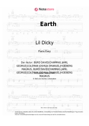 Noten, Akkorde Lil Dicky - Earth