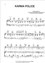 Noten, Akkorde Radiohead - Karma Police