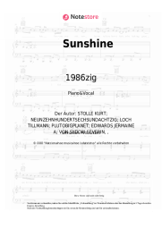 Noten, Akkorde 1986zig - Sunshine