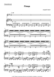 Noten, Akkorde Andrey Gubin - Птица