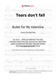 Noten, Akkorde Bullet For My Valentine - Tears don't fall