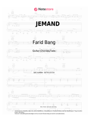 undefined Farid Bang - JEMAND
