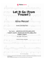 Noten, Akkorde Idina Menzel - Let It Go (from 'Frozen')