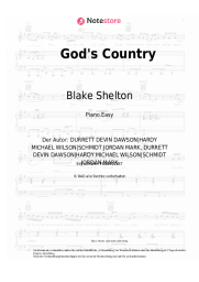 Noten, Akkorde Blake Shelton - God's Country