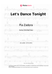 Noten, Akkorde Pia Zadora - Let's Dance Tonight