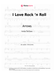 Noten, Akkorde Arrows -  I Love Rock ’n Roll