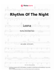 Noten, Akkorde Loona - Rhythm Of The Night