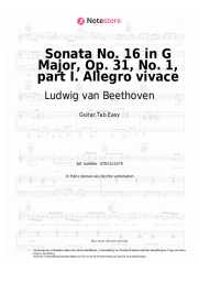 undefined Ludwig van Beethoven - Sonata No. 16 in G Major, Op. 31, No. 1, part I. Allegro vivace