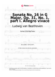 undefined Ludwig van Beethoven - Sonata No. 16 in G Major, Op. 31, No. 1, part I. Allegro vivace