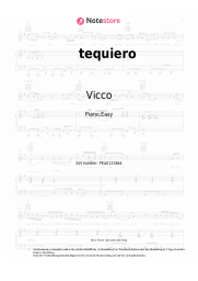 Noten, Akkorde Vicco, Abraham Mateo - tequiero