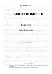Noten, Akkorde Kianush - SMITH KOMPLEX