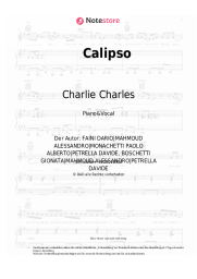 Noten, Akkorde Charlie Charles, Sfera Ebbasta, Mahmood, Fabri Fibra - Calipso