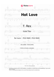 Noten, Akkorde T. Rex - Hot Love