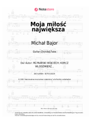 Noten, Akkorde Michał Bajor - Moja miłość największa