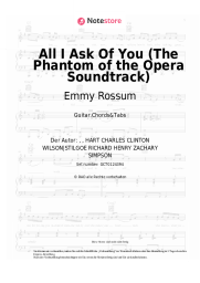 Noten, Akkorde Emmy Rossum, Patrick Wilson, Andrew Lloyd Webber - All I Ask Of You (The Phantom of the Opera Soundtrack)