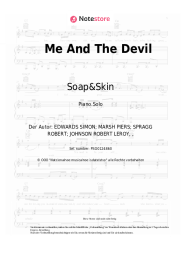 Noten, Akkorde Soap&Skin - Me And The Devil