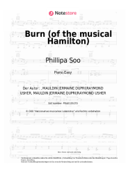 Noten, Akkorde Phillipa Soo - Burn (of the musical Hamilton)