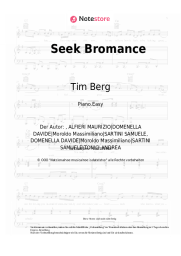 Noten, Akkorde Tim Berg, Amanda Wilson - Seek Bromance