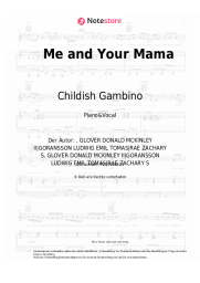 Noten, Akkorde Childish Gambino - Me and Your Mama