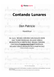 Noten, Akkorde Don Patricio, Cruz Cafune - Contando Lunares