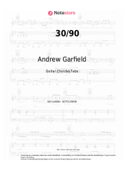 Noten, Akkorde Andrew Garfield, Vanessa Hudgens, Joshua Henry, Robin de Jesús, Alexandra Shipp, MJ Rodriguez - 30/90 (from 'tick, tick... BOOM!' Soundtrack from the Netflix Film)