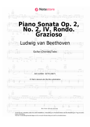 undefined Ludwig van Beethoven - Piano Sonata Op. 2, No. 2, IV. Rondo. Grazioso