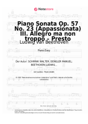 undefined Ludwig van Beethoven - Piano Sonata Op. 57 No. 23 (Appassionata) III. Allegro ma non troppo – Presto