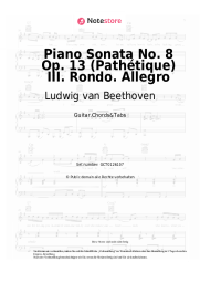 undefined Ludwig van Beethoven - Piano Sonata No. 8 Op. 13 (Pathétique) III. Rondo. Allegro