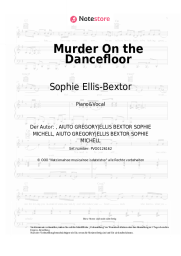 Noten, Akkorde Sophie Ellis-Bextor - Murder On the Dancefloor