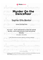Noten, Akkorde Sophie Ellis-Bextor - Murder On the Dancefloor