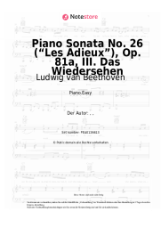undefined Ludwig van Beethoven - Piano Sonata No. 26 (“Les Adieux”), Op. 81a, III. Das Wiedersehen