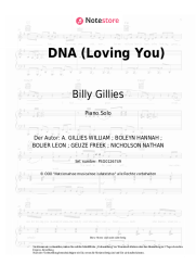 Noten, Akkorde Billy Gillies, Hannah Boleyn - DNA (Loving You)