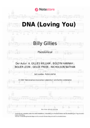 Noten, Akkorde Billy Gillies, Hannah Boleyn - DNA (Loving You)