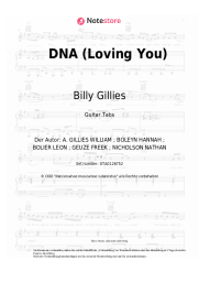 Noten, Akkorde Billy Gillies, Hannah Boleyn - DNA (Loving You)