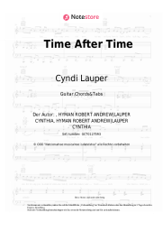 Noten, Akkorde Cyndi Lauper - Time After Time