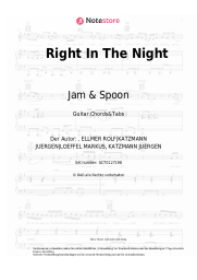 Noten, Akkorde Jam & Spoon, Plavka - Right In The Night