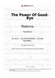 Noten, Akkorde Madonna - The Power Of Good-Bye