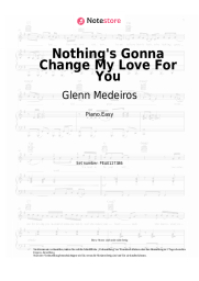 Noten, Akkorde Glenn Medeiros - Nothing's Gonna Change My Love For You