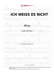 undefined Mine - ICH WEISS ES NICHT